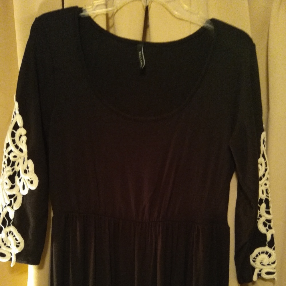 Black maxi dress